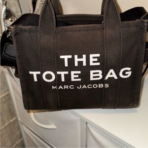 Marc Jacobs Black Canvas Tote Bag
